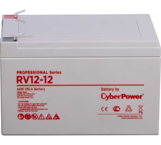 Аккумуляторная батарея 12В, 12Ач CYBERPOWER RV 12-12