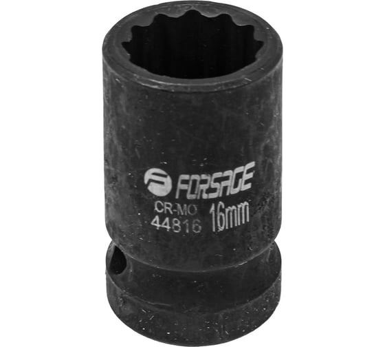 Головка ударная 16 мм, 12 - гранная, 1/2" Forsage F-44816(56120)