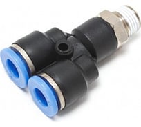 Фитинг Y-образный для пластиковых трубок 10 мм с наружной резьбой 1/8" Partner SPX10-01(9371)