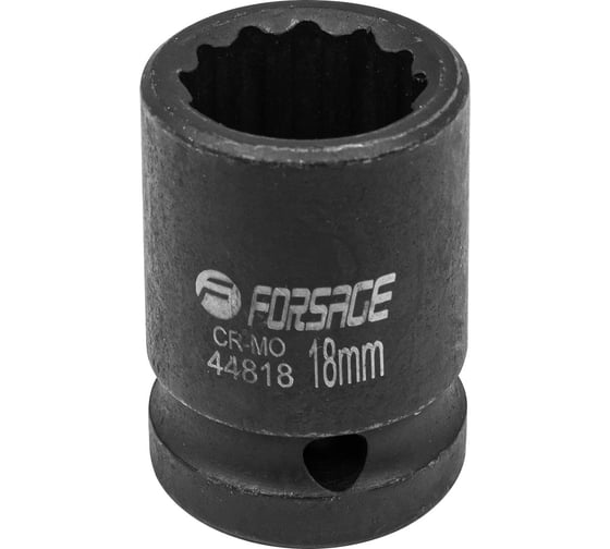 Головка ударная 18 мм, 12 - гранная, 1/2" Forsage F-44818(56121)