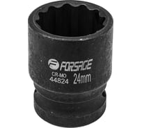 Головка ударная 24 мм, 12 - гранная, 1/2" Forsage F-44824(56126)