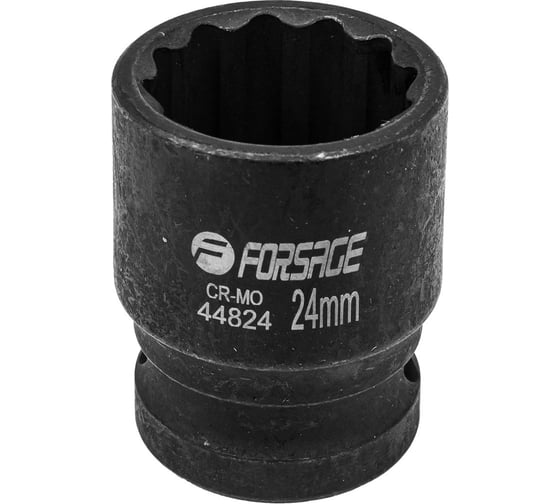Головка ударная 24 мм, 12 - гранная, 1/2" Forsage F-44824(56126) 1