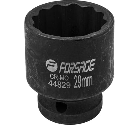 Головка ударная 29 мм, 12 - гранная, 1/2" Forsage F-44829(56130)
