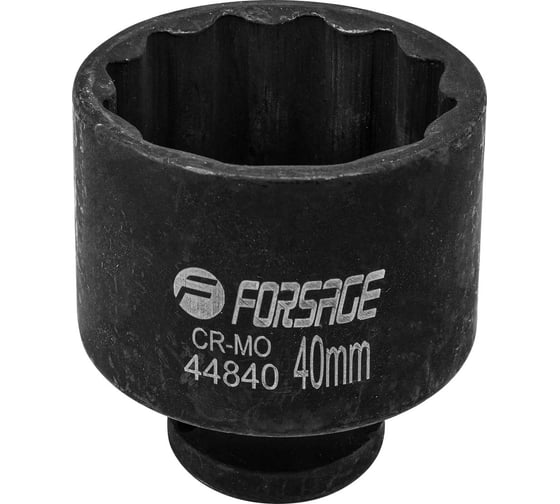Головка ударная 40 мм, 12 - гранная, 1/2" Forsage F-44840(56132) 1