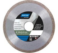 Алмазный диск со сплошной кромкой 125x22.2, керамическая плитка NORTON 70184601275