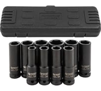 Набор головок ударных глубоких 10 предметов, 1/2", 6-гранные, 10, 12-15, 17, 19, 21, 22, 24 мм Forsage F-4107-5MPB(16223)