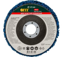 Диск зачистной полимерный CNS 22.2 мм, 125 мм, синий FIT 39612