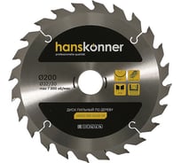 Диск пильный 200х32/30 мм, 24Z Hanskonner H9022-200-32/30-24