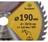 Диск пильный для циркулярных пил по дереву 190x20/16 мм, 48T FIT 37747 4