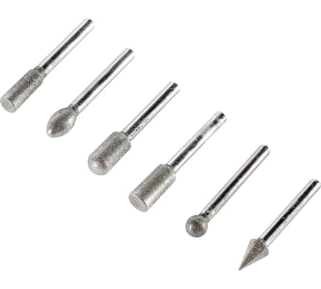 Набор шарошек алмазных Pobedit ø 6 мм L 60 мм 2160626