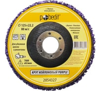 Круг нейлоновый для удаления краски и ржавчины PURPLE 125х22 мм Pobedit 2054327