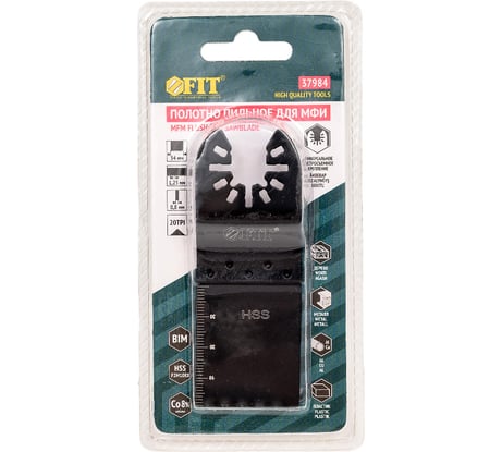 Полотно пильное фрезерованное ступенчатое, Bi-metall Co 8%, 34x0.8 мм FIT 37984