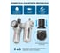 Блок подготовки воздуха 1/4" (фильтр-регулятор+лубрикатор) (10 Мк, 800 л/мин, 0-10 бар, раб. температура 5-60) Partner PA-AFRL802(9300) 4