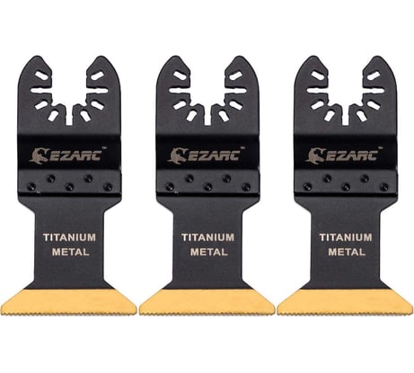 Титановые насадки по металлу, гвоздям и дереву для реноватора, набор 3 шт Ezarc 801104