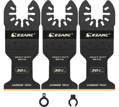 Карбидные насадки по тяжелым и трудным металлам, гвоздям для реноватора, набор 3 шт Ezarc 801113