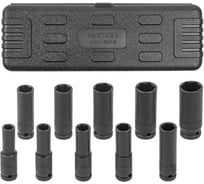 Набор головок ударных глубоких 10 предметов, 1/2"DR, 6-гранная (10, 12-15, 17, 19, 21, 22, 24 мм) в пластиковом кейсе Partner PA-4107-5MPB(54747)