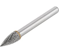 Шарошка карбидная 8x17x62 мм, штифт 6 мм, тип "G", параболическая заостренная FIT 36620