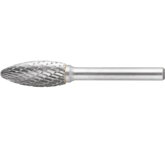 Шарошка карбидная 12x32x75 мм, штифт 6 мм, тип "H", эллипсоидная FIT 36624