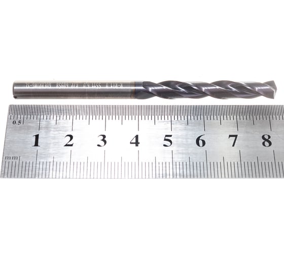 Сверло с каналами СОЖ тип RT100U (6 мм, DIN6537L, твердый сплав, nanoFIRE) Guhring 5511 6,000