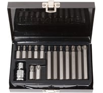 Набор бит TORX с отверстием и битодержателем ROCKFORCE 15 предметов 1/2 RF-4156TH