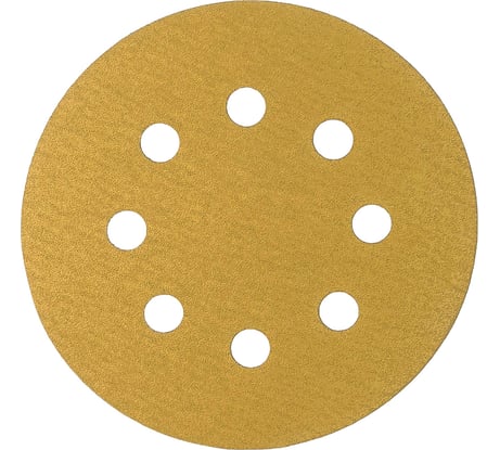 Шлифовальные круги на липучке 125 мм, Р120, 10 шт Vitatools G-125-P120-10-8