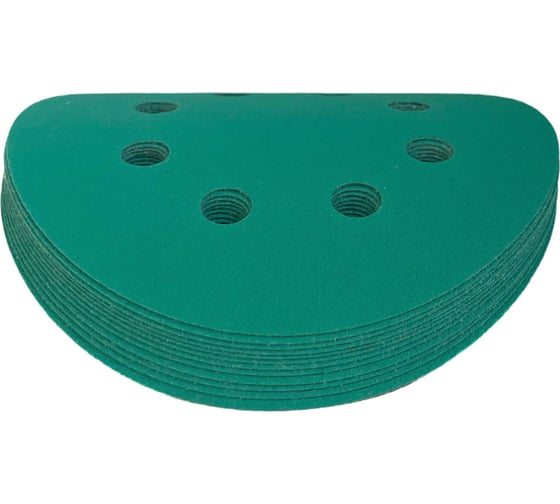 Шлифовальные круги на липучке 125 мм, P180, 10 шт Vitatools GR-125-P180-10-8