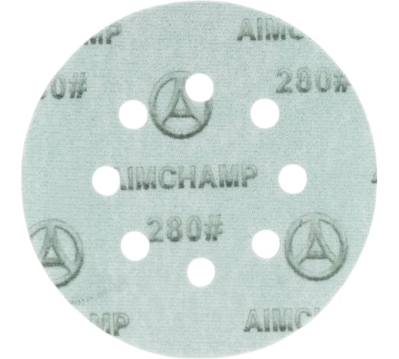 Шлифовальные круги на липучке 125 мм, P280, 10 шт Vitatools GR-125-P280-10-8