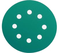 Шлифовальные круги на липучке 125 мм, P100, 5 шт Vitatools GR-125-P100-5-8