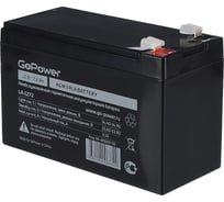 Аккумулятор свинцово-кислотный LA-1272 12V, 7.2Ah, клеммы T2/ F2 (1/5) GoPower 00-00026182