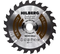 Диск пильный Industrial 160x20 мм, 24Т ламинат Hilberg HL161