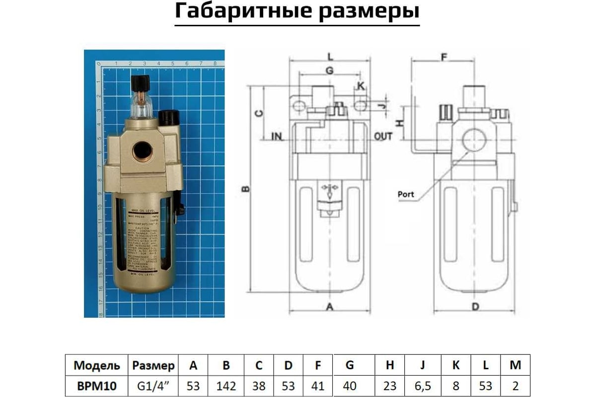 Лубрикатор маслораспылитель для пневмоинструмента 1/4