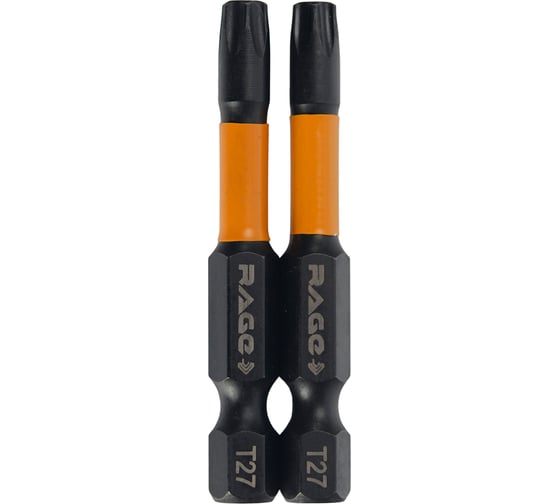 Набор бит ударных IMPACT TORX T27 S2 х 50 мм 2шт. RAGE by VIRA 554149 1