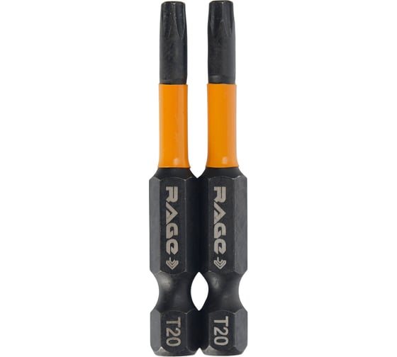 Набор бит ударных IMPACT Torx T20 S2, 50 мм, 2 шт rage by VIRA 554147 1