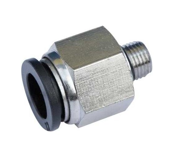 Фитинг прямой трубки ПВХ, (наружная резьба), PC M12x1.25, d-10 Дали-Авто DA-00563 1