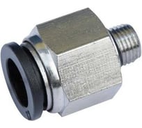 Фитинг прямой трубки ПВХ, (наружная резьба), PC M22x1.5, d-12 Дали-Авто DA-00570