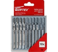 Набор пилок для лобзика универсальный 10 шт WORTEX WJTS000U11027