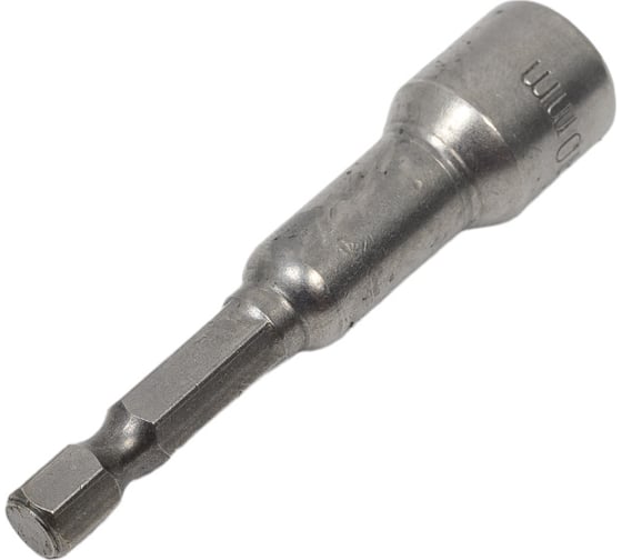Головка магнитная торцевая шестигранная M10, 65 мм, CrV, 1/4", 10 шт EКТО SBV-020