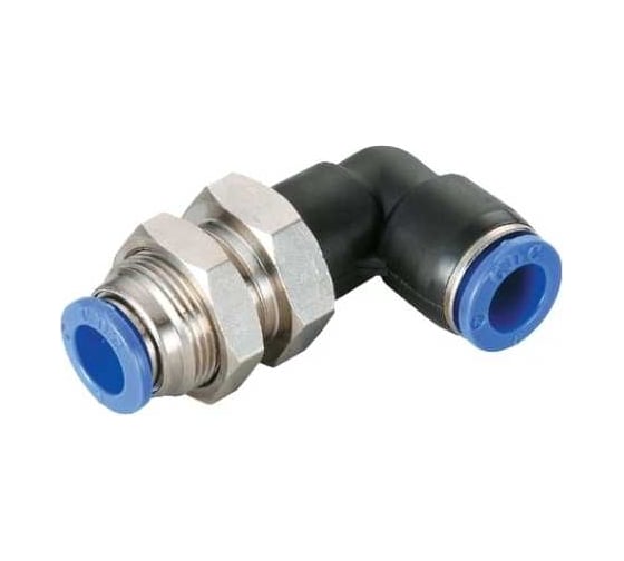 Фитинг цанговый угловой проходной 10 мм CDC Pneumatics PLM 10N