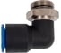 Фитинг цанговый угловой 12 мм с наружной металлической резьбой G3/8 CDC Pneumatics PL 12G03 3