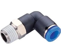 Фитинг цанговый угловой 6 мм с наружной металлической резьбой CDC Pneumatics PL 0603