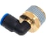 Фитинг цанговый угловой 8 мм с наружной металлической резьбой CDC Pneumatics PL 0804 3