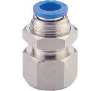 Фитинг цанговый прямой проходное соединение 8 мм с внутр/резьбой G1/4 CDC Pneumatics PMF 08G02