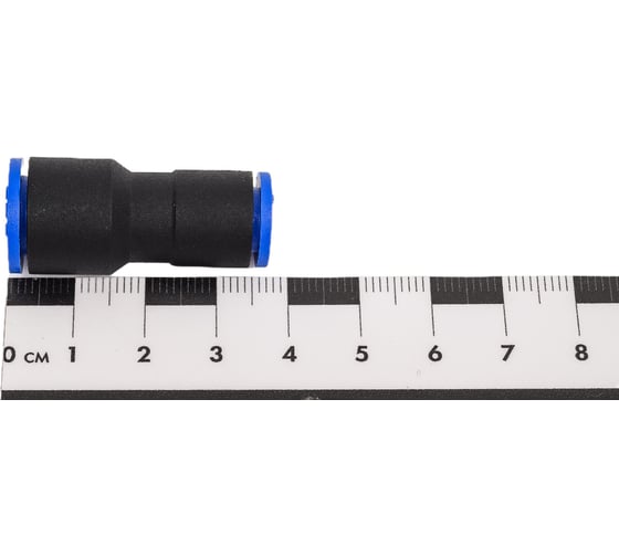 Фитинг цанговый прямой переходной пластиковый 10 мм на 8 мм CDC Pneumatics PG 1008N