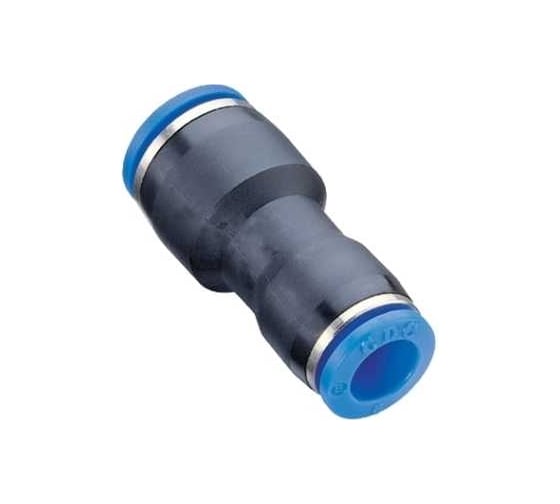 Фитинг цанговый прямой переходной пластиковый 14 мм на 12 мм CDC Pneumatics PG 1412N 1
