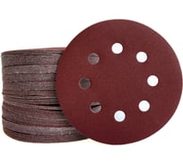 Круги шлифовальные на липучке 125 мм, P180, 100 шт Vitatools R-125-P180-100-8