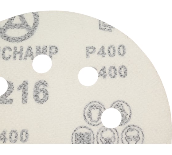 Круги шлифовальные на липучке 125 мм, P400, 100 шт Vitatools R-125-P400-100-8