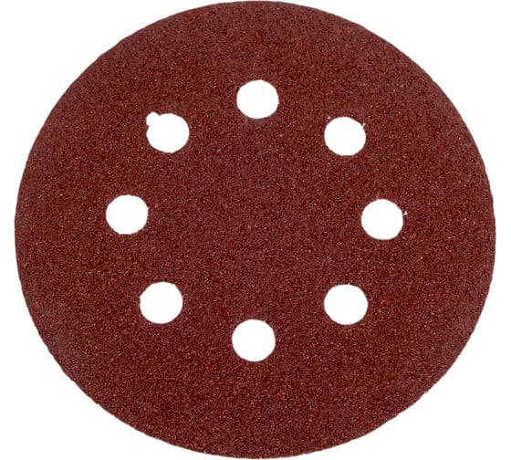 Круги шлифовальные на липучке 125 мм, Р40, 10 шт Vitatools R-125-P40-10-8 1
