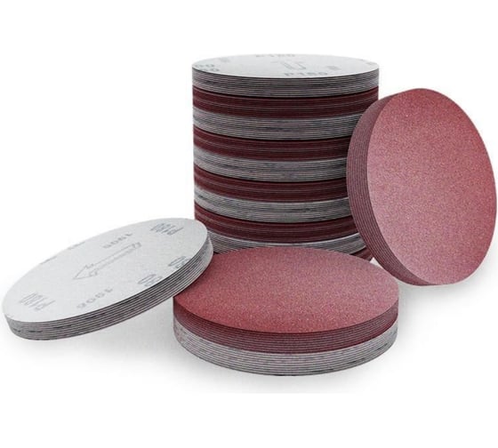 Круги шлифовальные 125 мм, Р40, 10 шт, без отверстий Vitatools R-125-P40-10-0