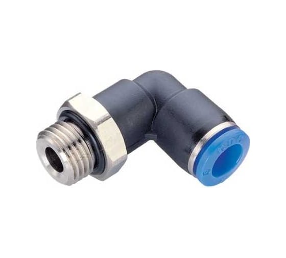 Фитинг цанговый угловой 16 мм с наружной металлической резьбой G1/2 CDC Pneumatics PL 16G04 1
