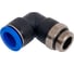 Фитинг цанговый угловой 16 мм с наружной металлической резьбой G1/2 CDC Pneumatics PL 16G04 2
